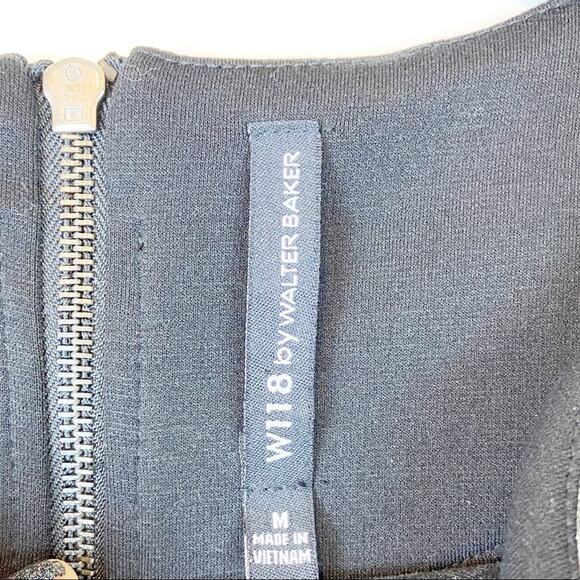 W118 Walter Baker Medium Mallory Dress Short Sheath Fitted Long Sleeve Medium - Picture 9 of 10